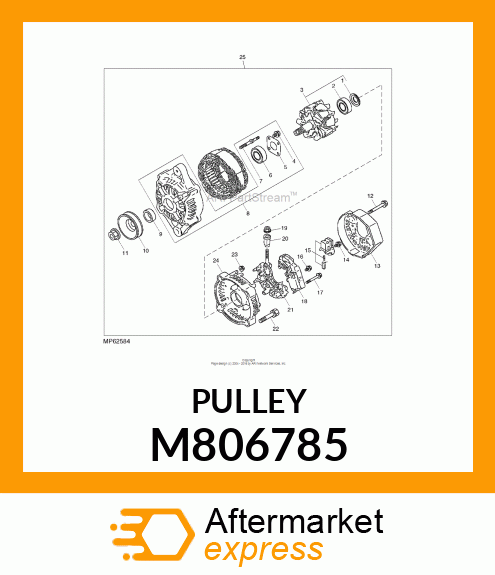 PULLEY, PULLEY M806785