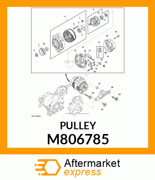 PULLEY, PULLEY M806785