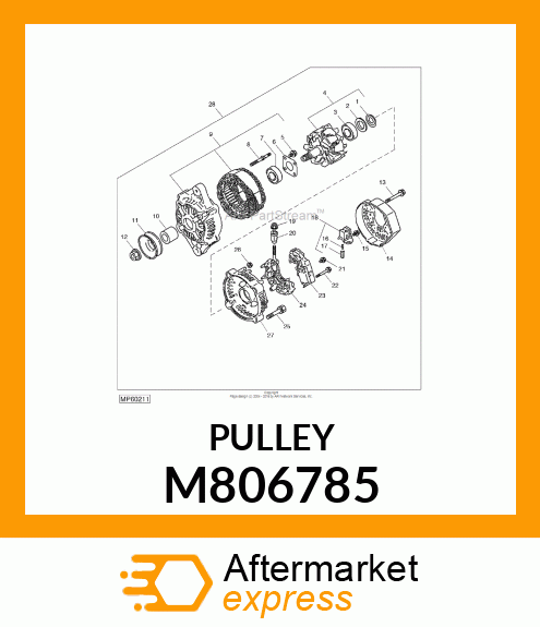 PULLEY, PULLEY M806785