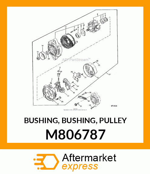 BUSHING, BUSHING, PULLEY M806787