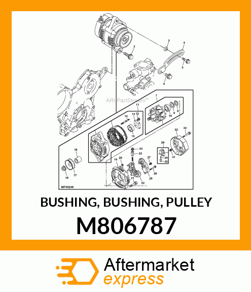 BUSHING, BUSHING, PULLEY M806787