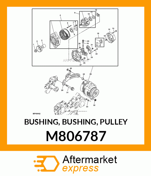 BUSHING, BUSHING, PULLEY M806787