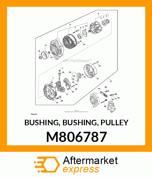 BUSHING, BUSHING, PULLEY M806787