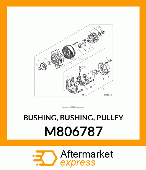 BUSHING, BUSHING, PULLEY M806787