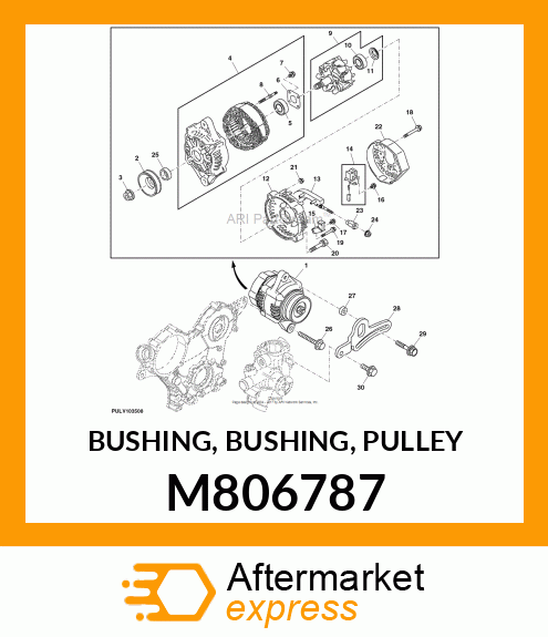 BUSHING, BUSHING, PULLEY M806787