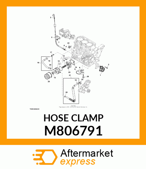 CLAMP, HOSE M806791