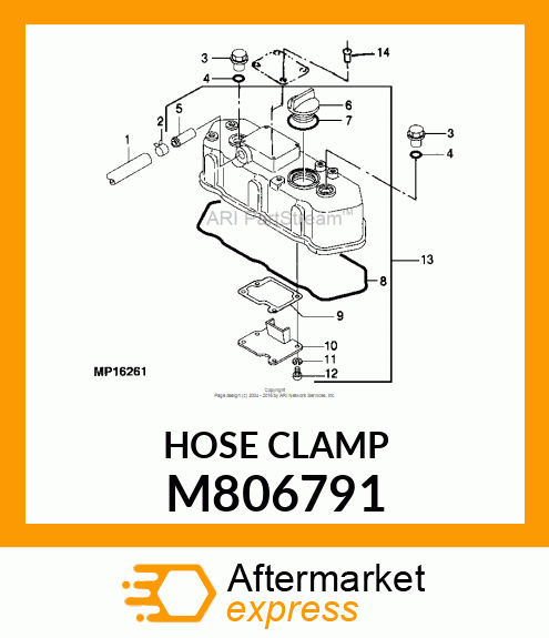 CLAMP, HOSE M806791