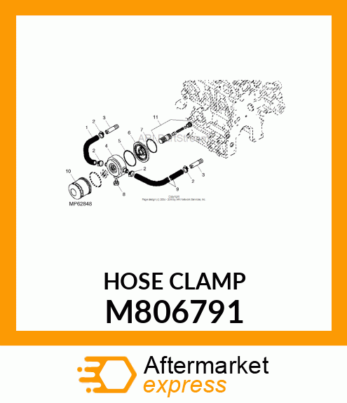 CLAMP, HOSE M806791