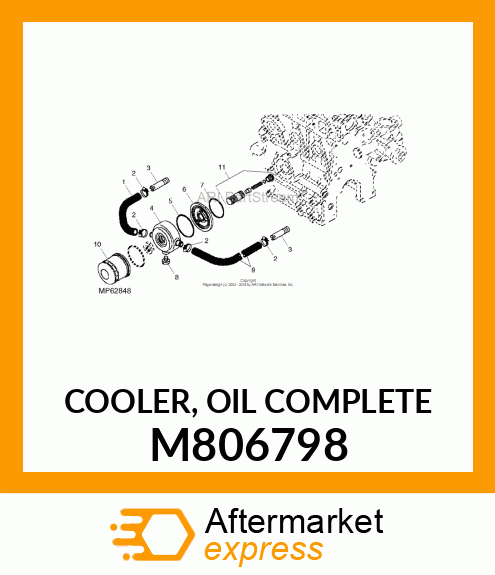 COOLER, OIL COMPLETE M806798