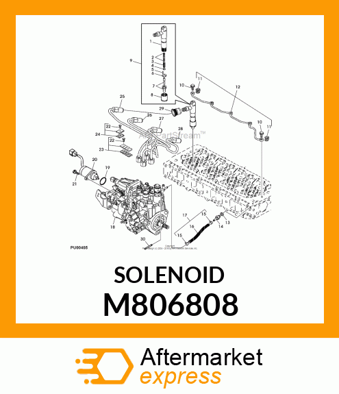 SOLENOID, FUEL CUT M806808