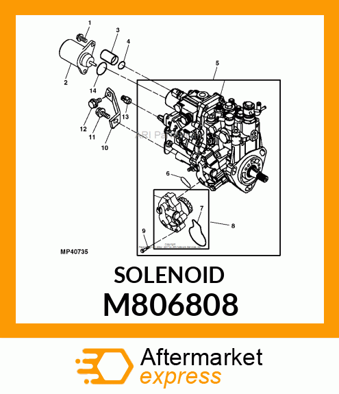 SOLENOID, FUEL CUT M806808