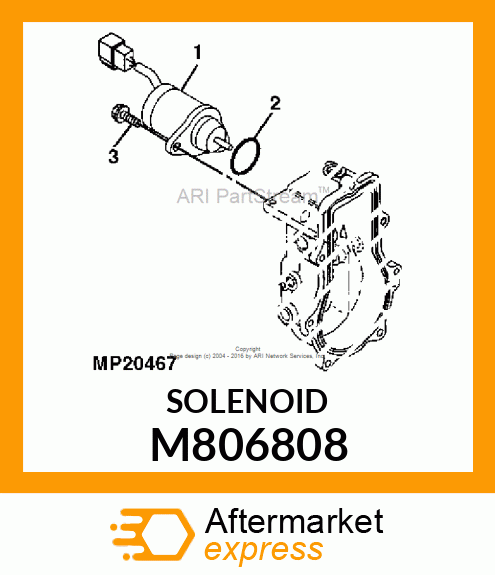 SOLENOID, FUEL CUT M806808