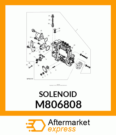 SOLENOID, FUEL CUT M806808