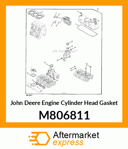 ENGINE CYLINDER HEAD GASKET, GASKET M806811