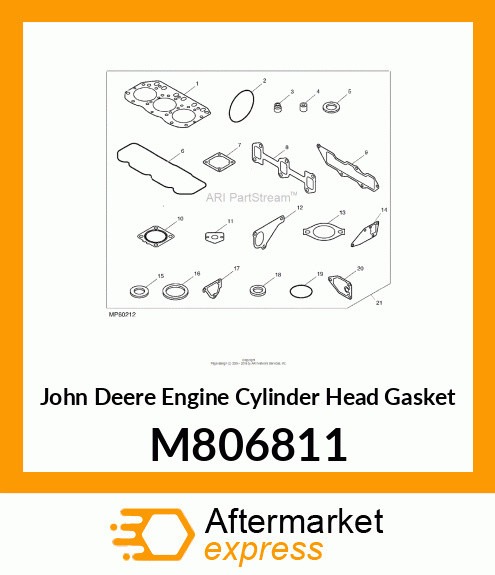 ENGINE CYLINDER HEAD GASKET, GASKET M806811