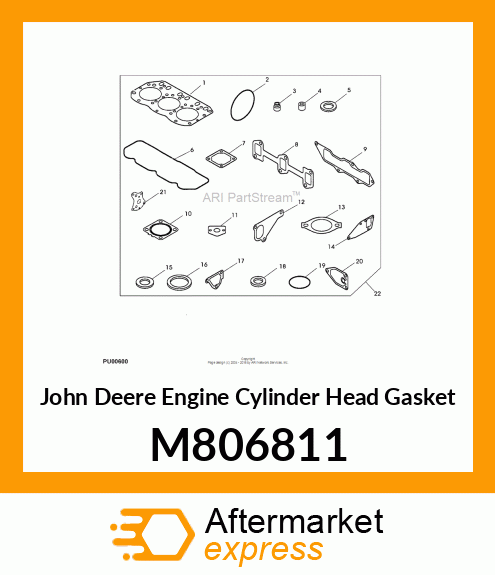 ENGINE CYLINDER HEAD GASKET, GASKET M806811