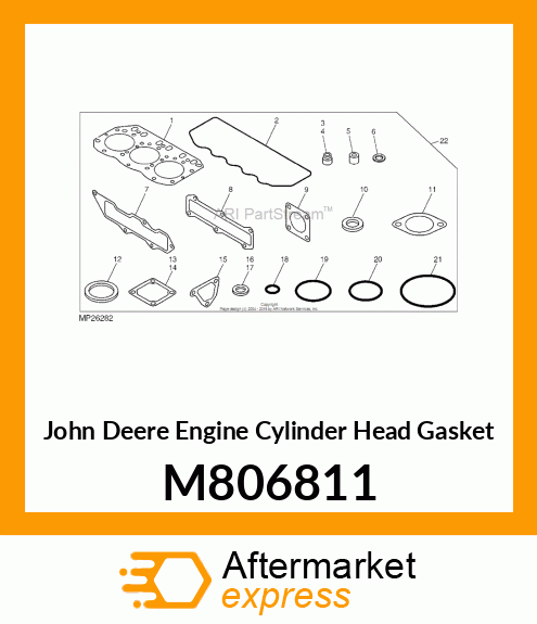 ENGINE CYLINDER HEAD GASKET, GASKET M806811