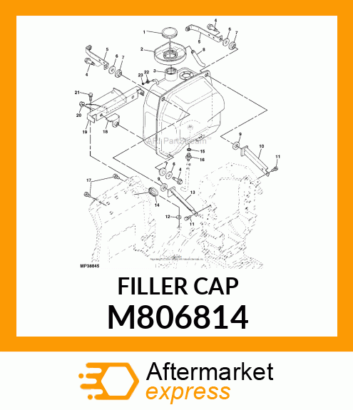 FILLER CAP, CAP, FUEL M806814