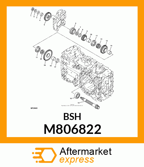 BUSHING, BUSHING 34 X 40 X 26 M806822