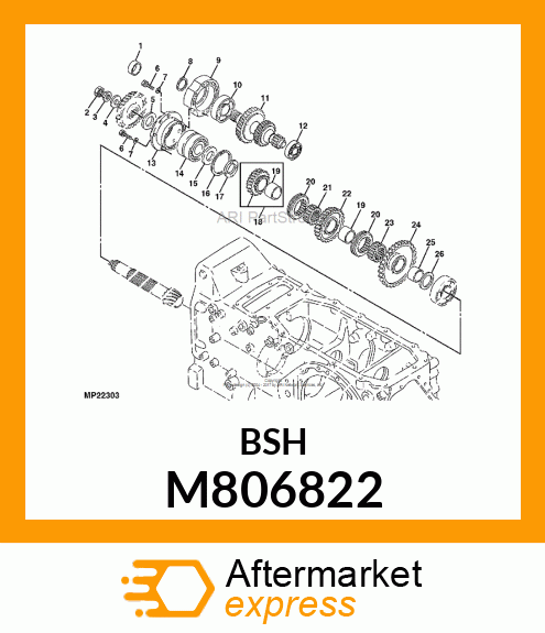 BUSHING, BUSHING 34 X 40 X 26 M806822