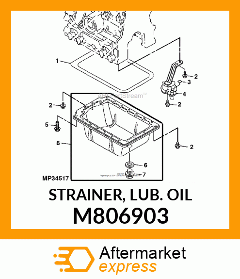 STRAINER, LUB. OIL M806903