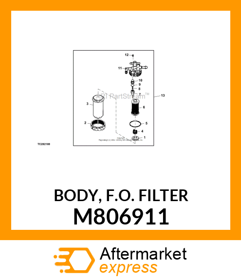 BODY, F.O. FILTER M806911