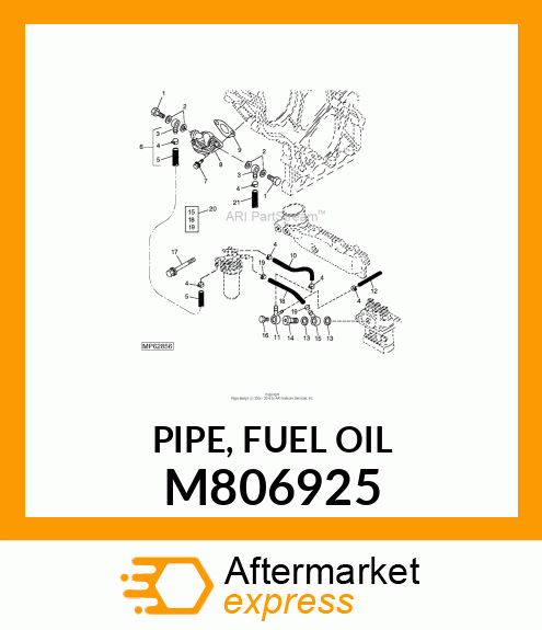 PIPE, FUEL OIL M806925