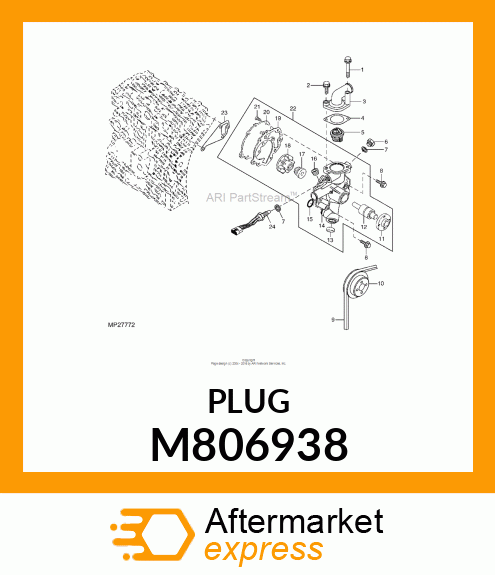 PLUG, PLUG R 3/8 M806938