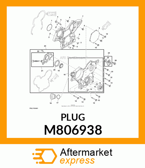 PLUG, PLUG R 3/8 M806938