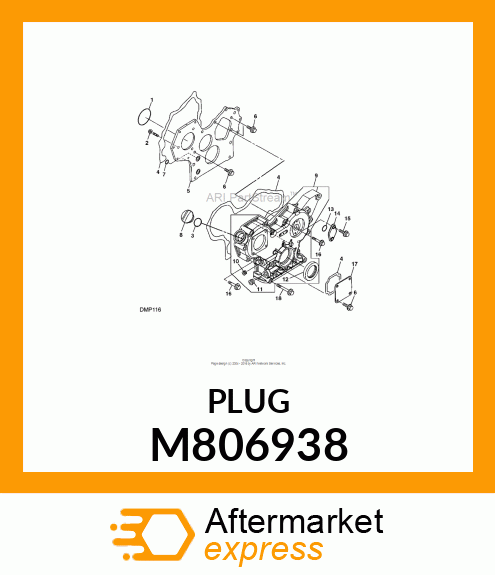 PLUG, PLUG R 3/8 M806938