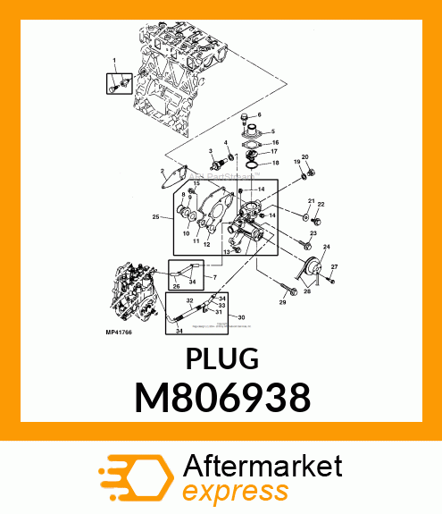 PLUG, PLUG R 3/8 M806938