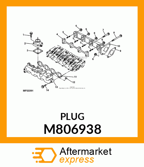 PLUG, PLUG R 3/8 M806938