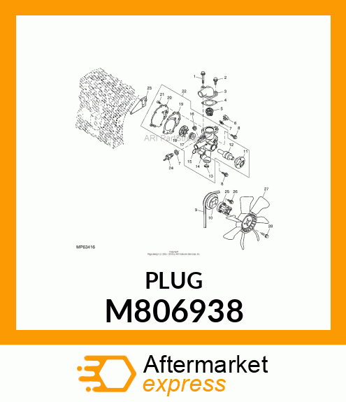 PLUG, PLUG R 3/8 M806938