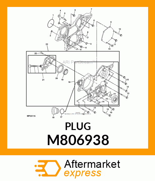 PLUG, PLUG R 3/8 M806938