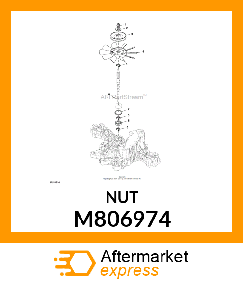 NUT, LOCK M10 M806974