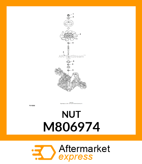 NUT, LOCK M10 M806974