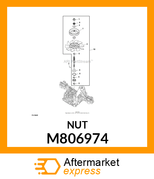 NUT, LOCK M10 M806974