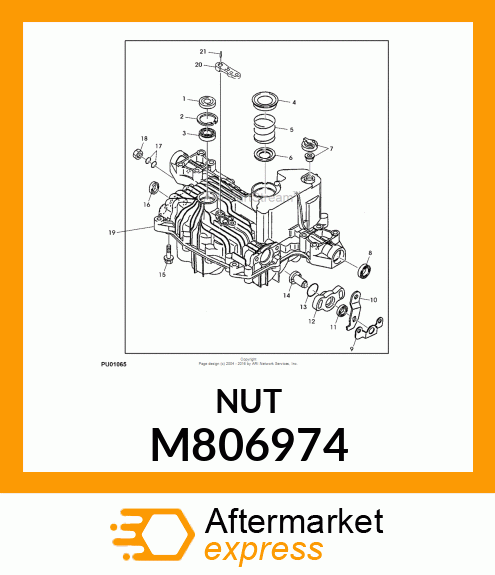 NUT, LOCK M10 M806974