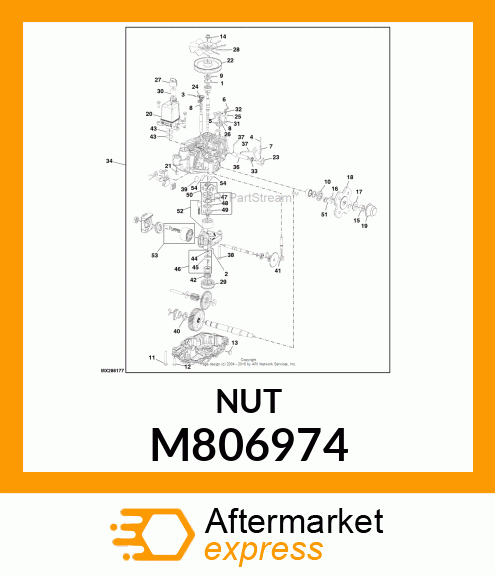 NUT, LOCK M10 M806974