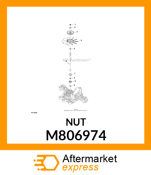 NUT, LOCK M10 M806974