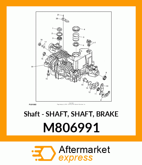 Shaft - SHAFT, SHAFT, BRAKE M806991