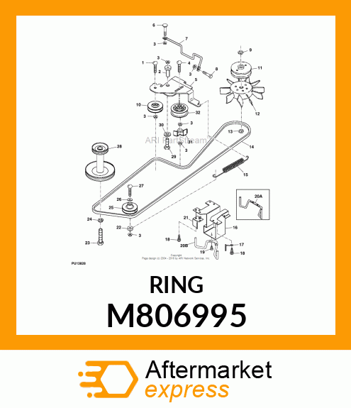 SNAP RING, RING,RETAINING M806995