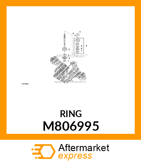 SNAP RING, RING,RETAINING M806995