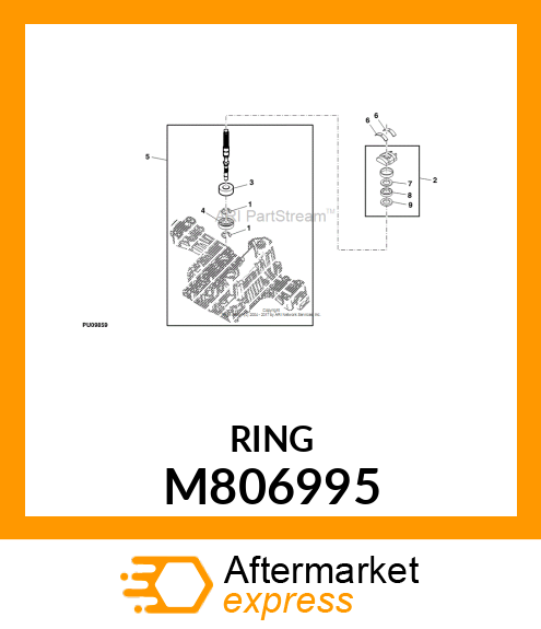 SNAP RING, RING,RETAINING M806995