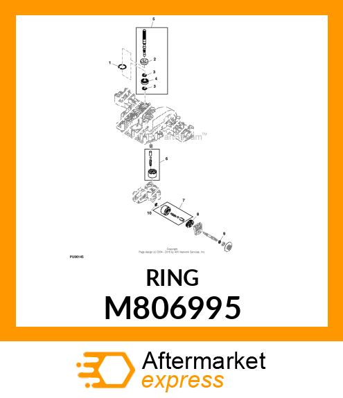 SNAP RING, RING,RETAINING M806995