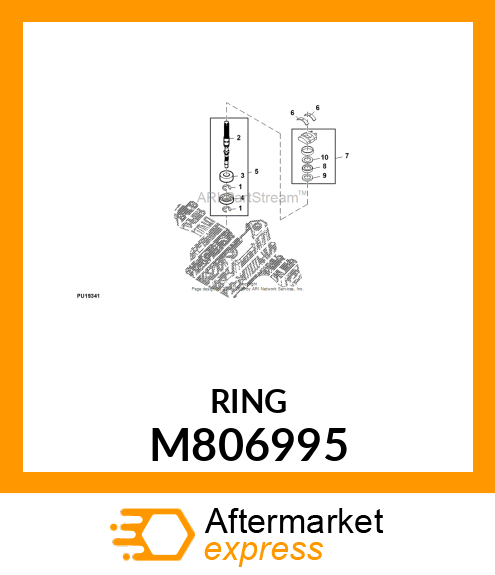 SNAP RING, RING,RETAINING M806995