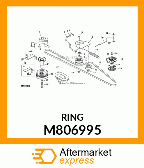 SNAP RING, RING,RETAINING M806995