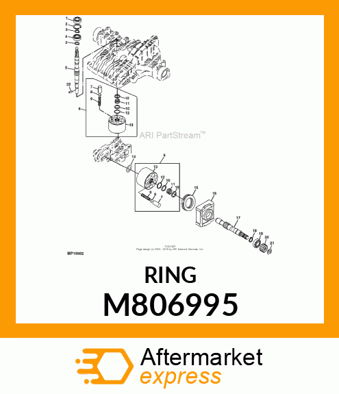 SNAP RING, RING,RETAINING M806995