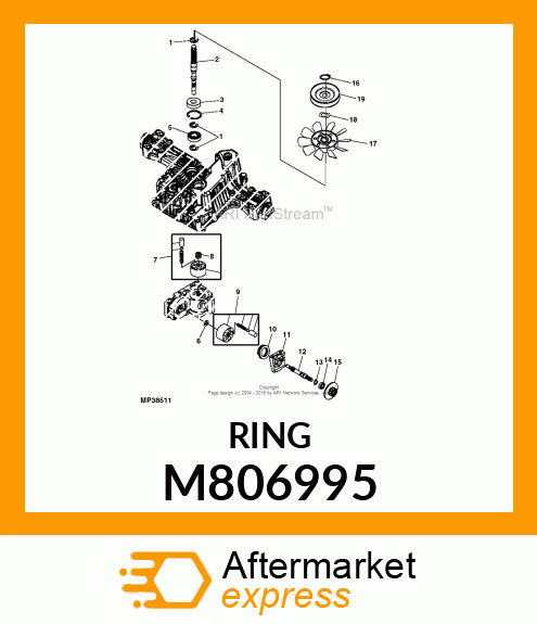 SNAP RING, RING,RETAINING M806995