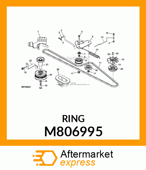 SNAP RING, RING,RETAINING M806995